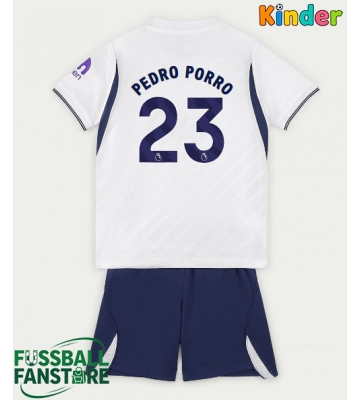 Tottenham Hotspur Pedro Porro #23 Replik Heimtrikot Kinder 2026-27 Kurzarm (+ Kurze Hosen)